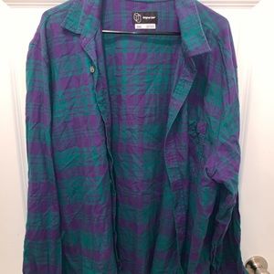 Men Flannel button up
